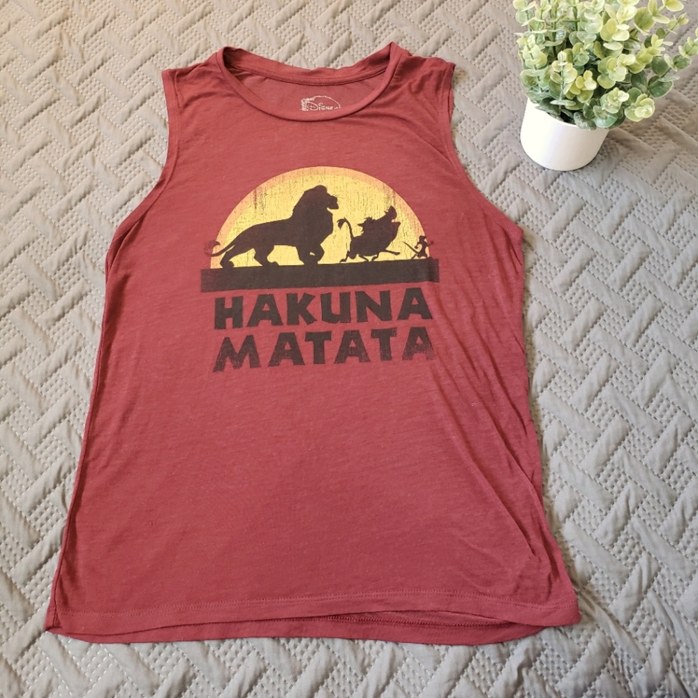 Disney's Medium Burgundy Sleeveless Tee